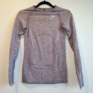 Gymshark Heathered Gray Performance Top